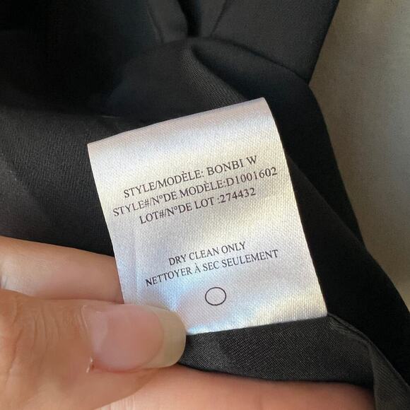 Theory Bonbi W Black Silk Zip Front Fit & Flare Mini Dress Size 6 - Picture 6 of 6